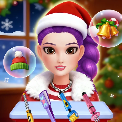 聖誕女孩髮型設計師