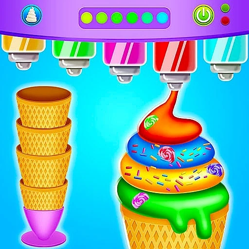 冰淇淋甜筒廚房